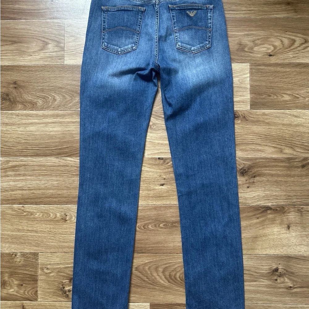 Armani Jeans Womens Skinny Denim in Medium Blue